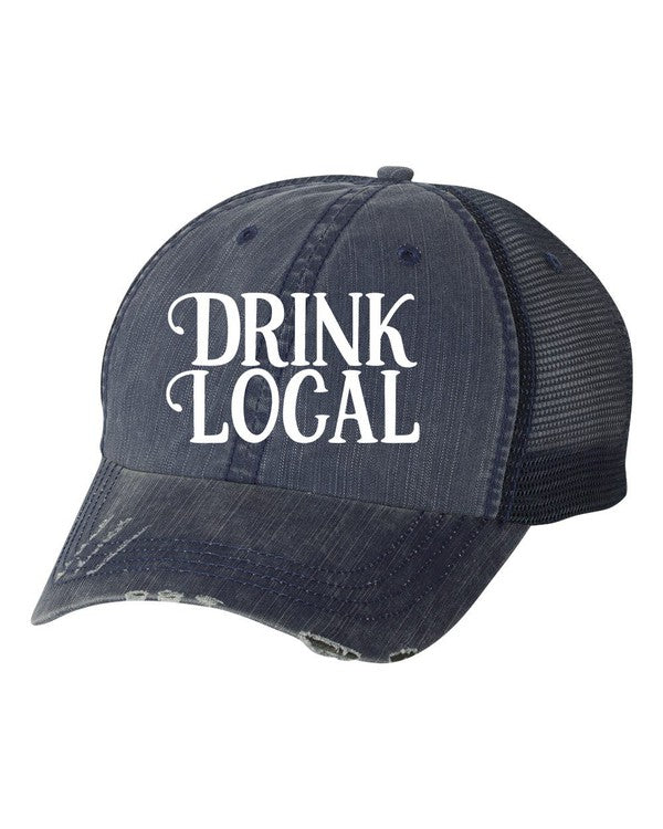 Drink Local Embroidered Hat