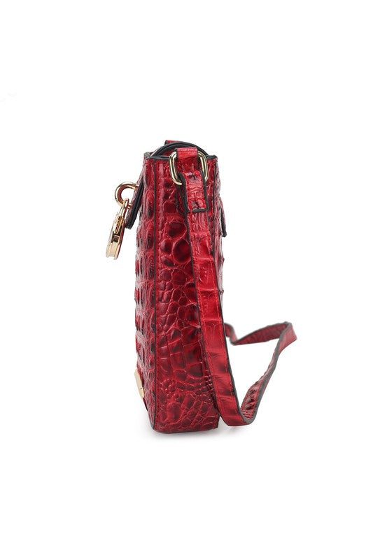 Olivia Embossed Crossbody Bag