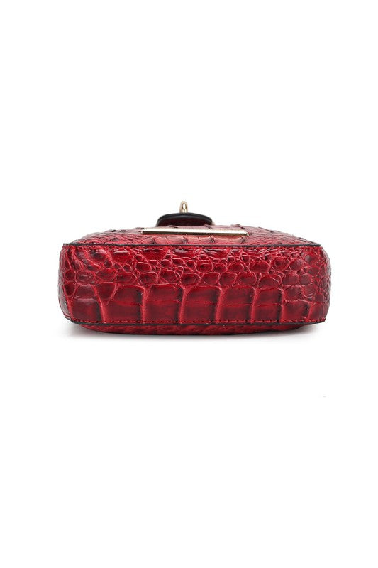 Olivia Embossed Crossbody Bag