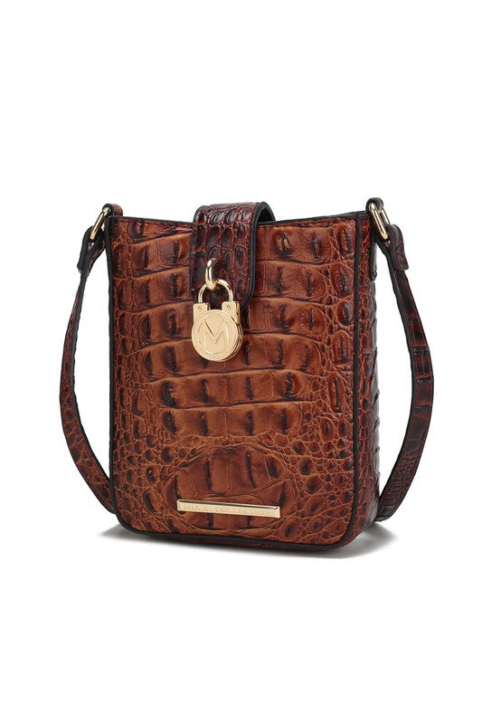 Olivia Embossed Crossbody Bag
