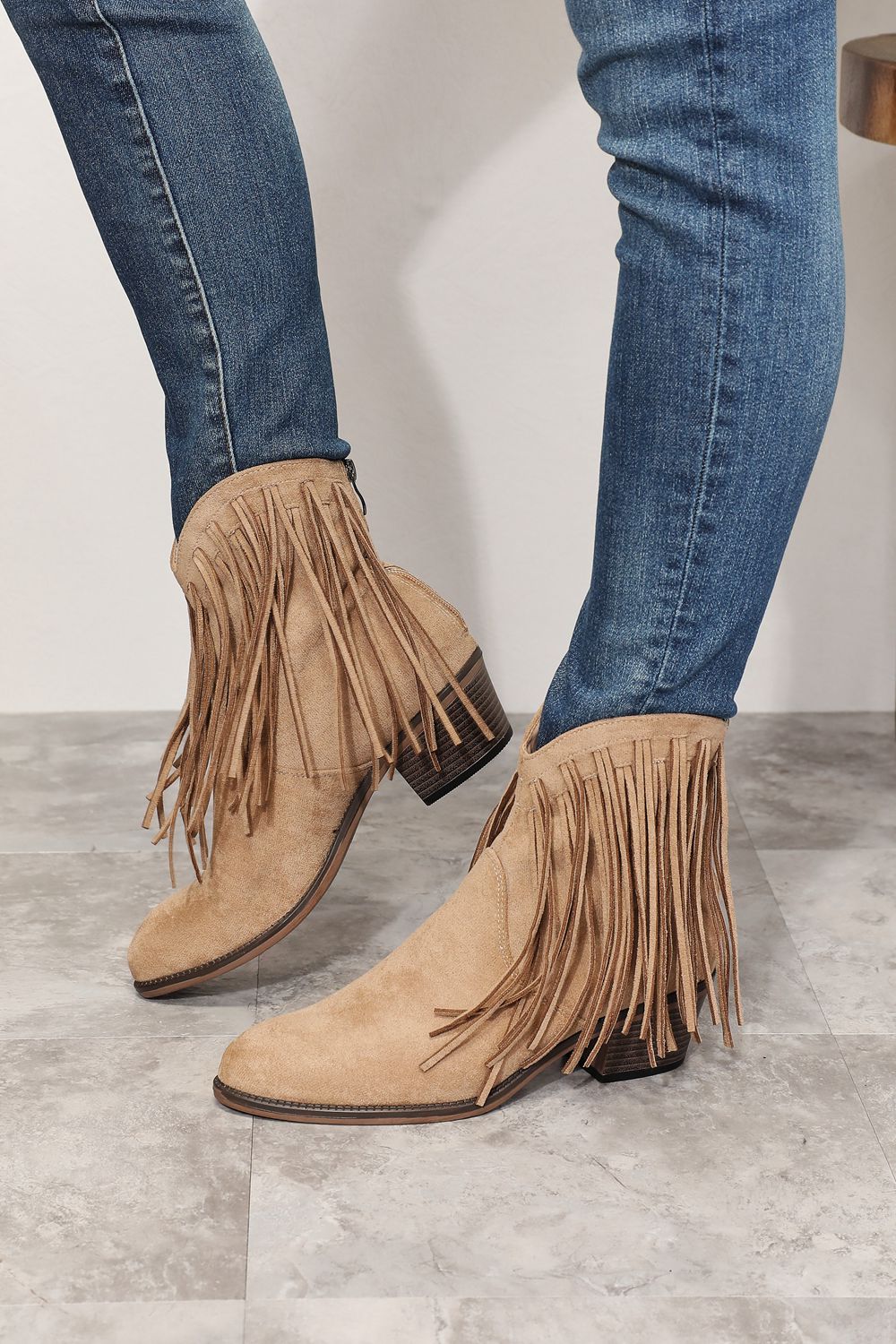 Miranda Fringe Ankle Boots