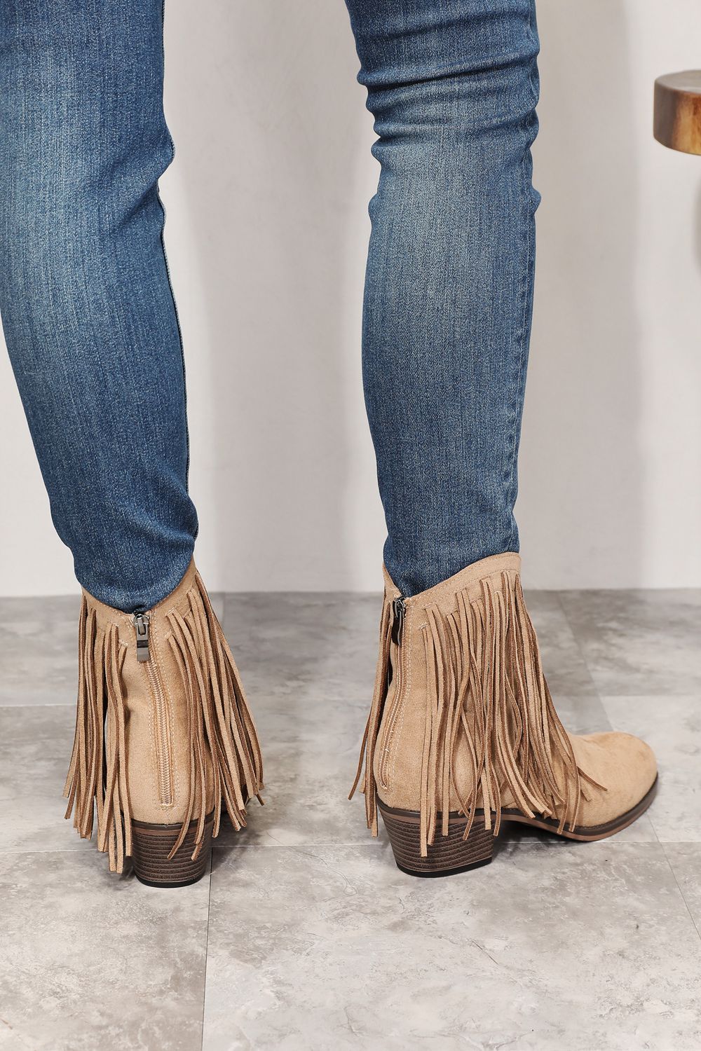 Miranda Fringe Ankle Boots