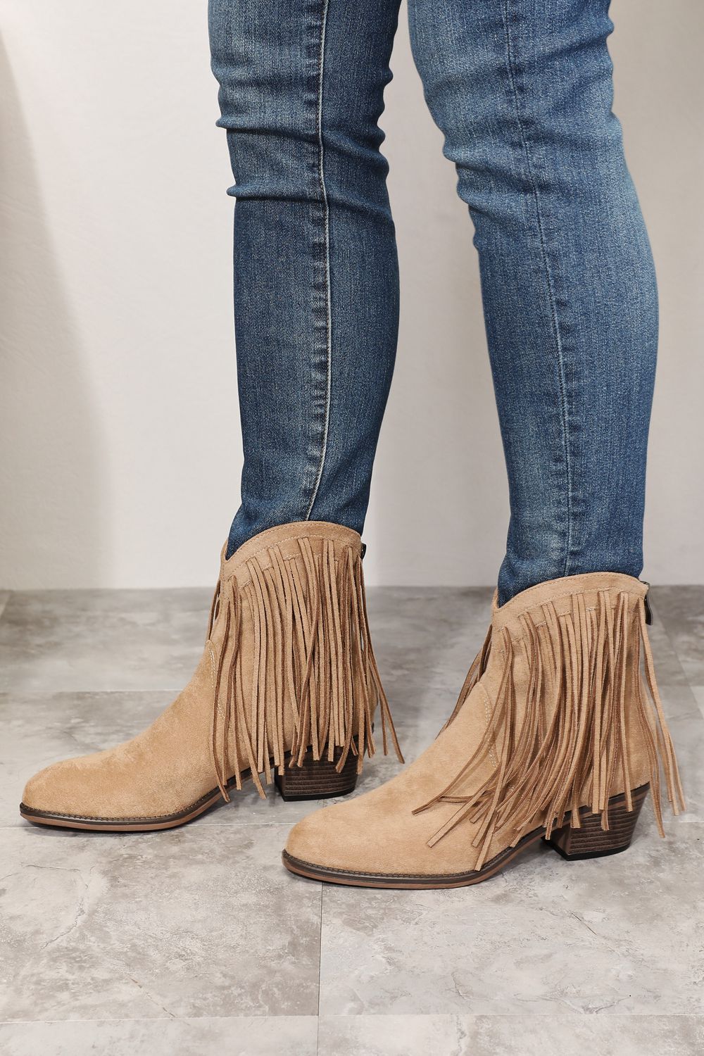 Miranda Fringe Ankle Boots