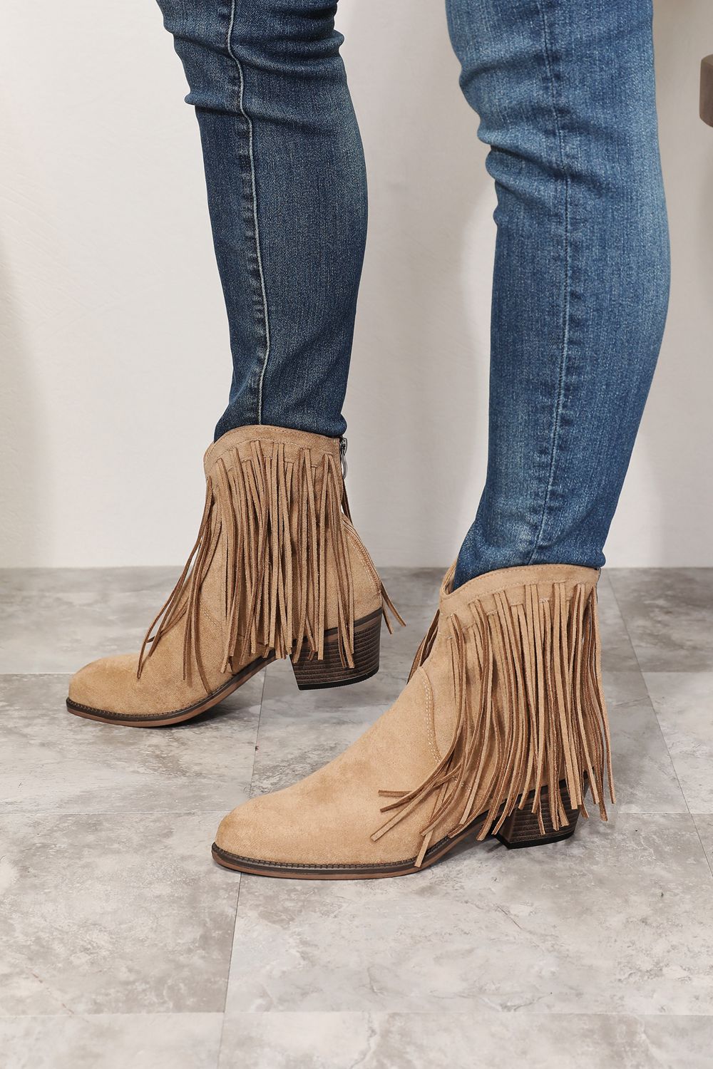 Miranda Fringe Ankle Boots
